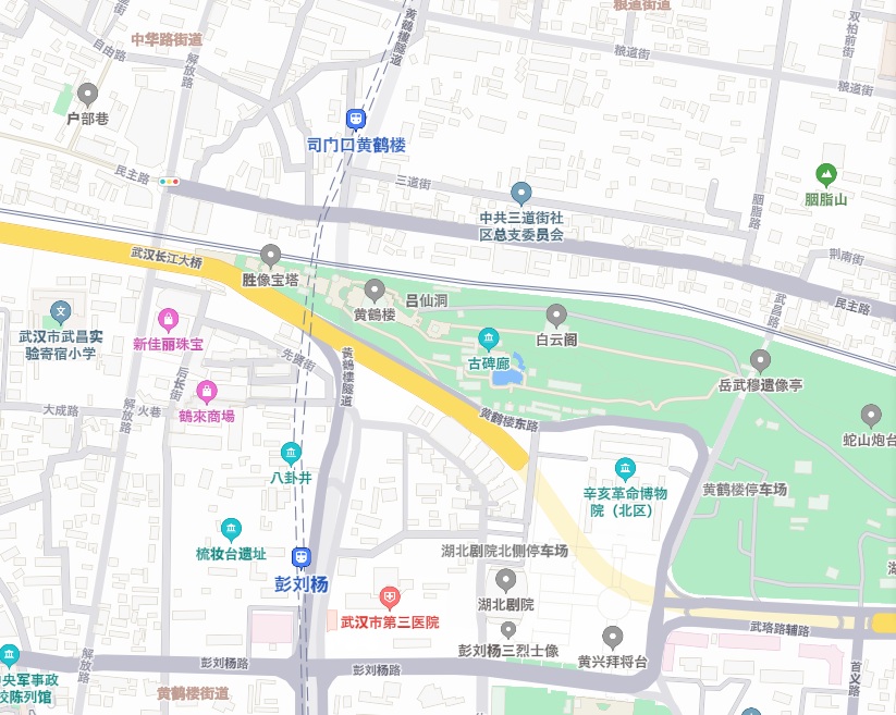 黄鹤楼周边地铁站